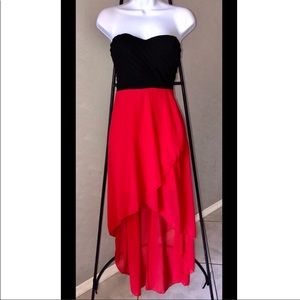 Windsor Strapless High-Low Maxi Dress